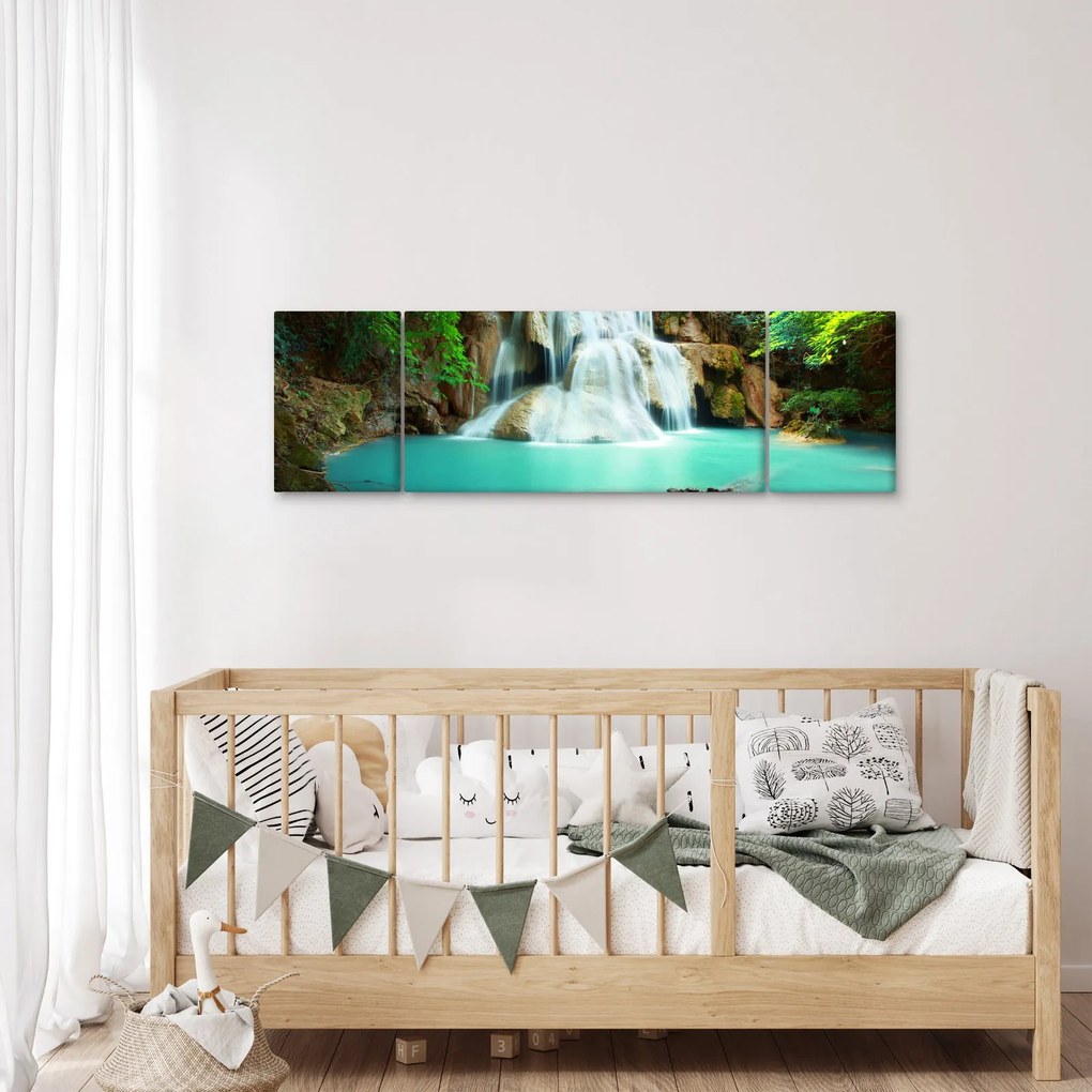 Obraz wodospadów (170x50 cm)