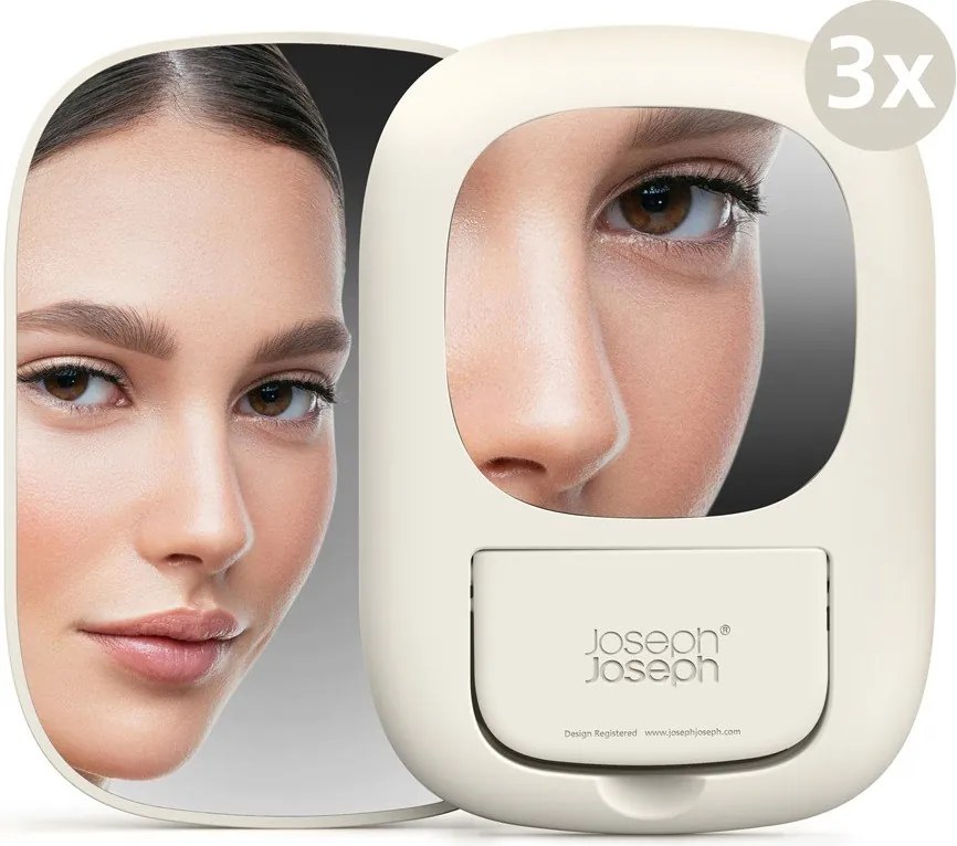 Beżowy plastikowy organizer łazienkowy na kosmetyki Viva – Joseph Joseph