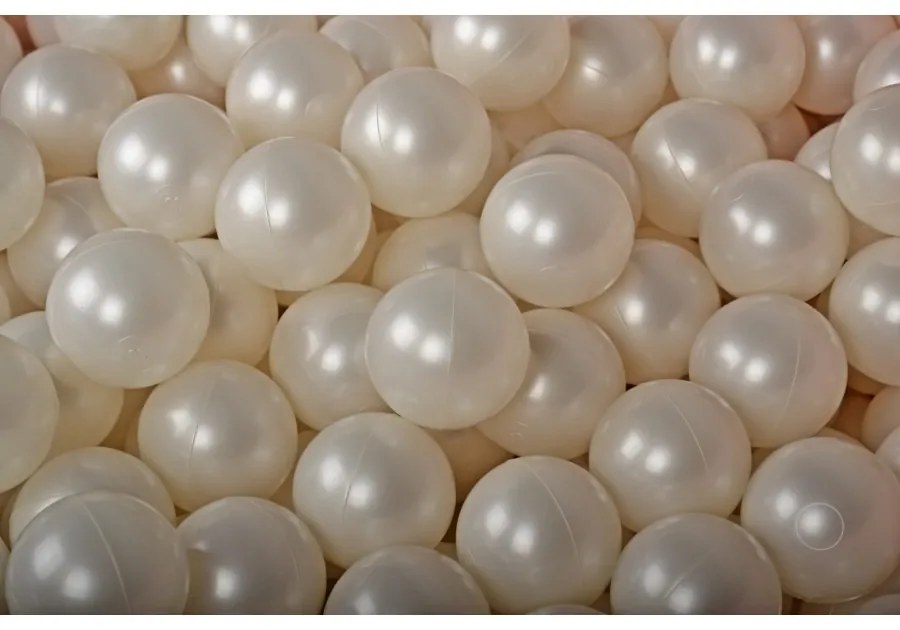 Plastikowe piłeczki do suchego basenu 7cm, 50 szt, biała perła - meowbaby®