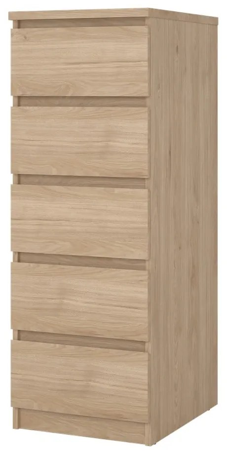Komoda w dekorze dębu w naturalnym kolorze 40x111x50 cm Naia – Tvilum