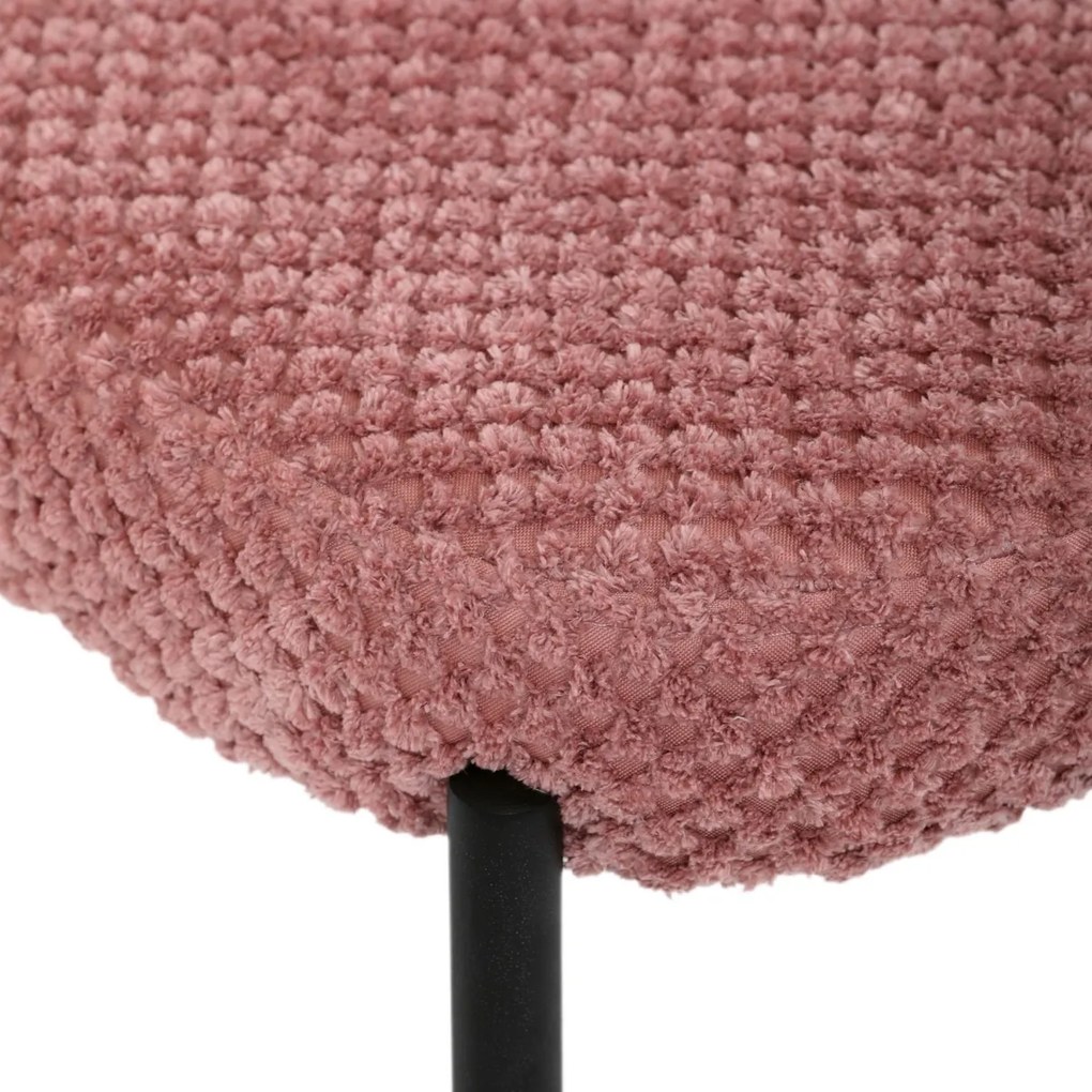 Zestaw krzeseł do jadalni Bouclé CT-W1077 PINK2, 4szt.