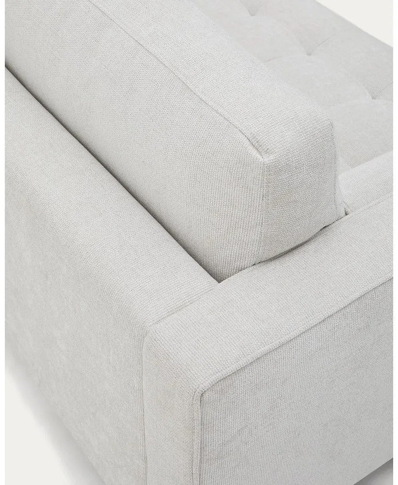 Szarobeżowa sofa z tkaniny szenilowej 222 cm Debra – Kave Home