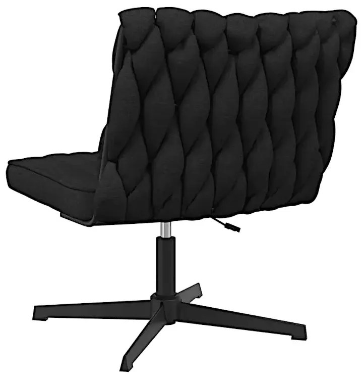 Fotel do biurka glamour czarny W2-G13