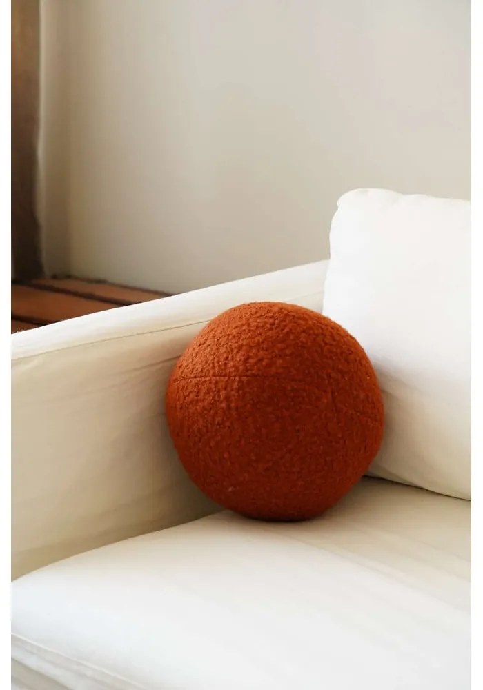 Poduszka dekoracyjna z materiału bouclé ø 25 cm Top – Mioli Decor