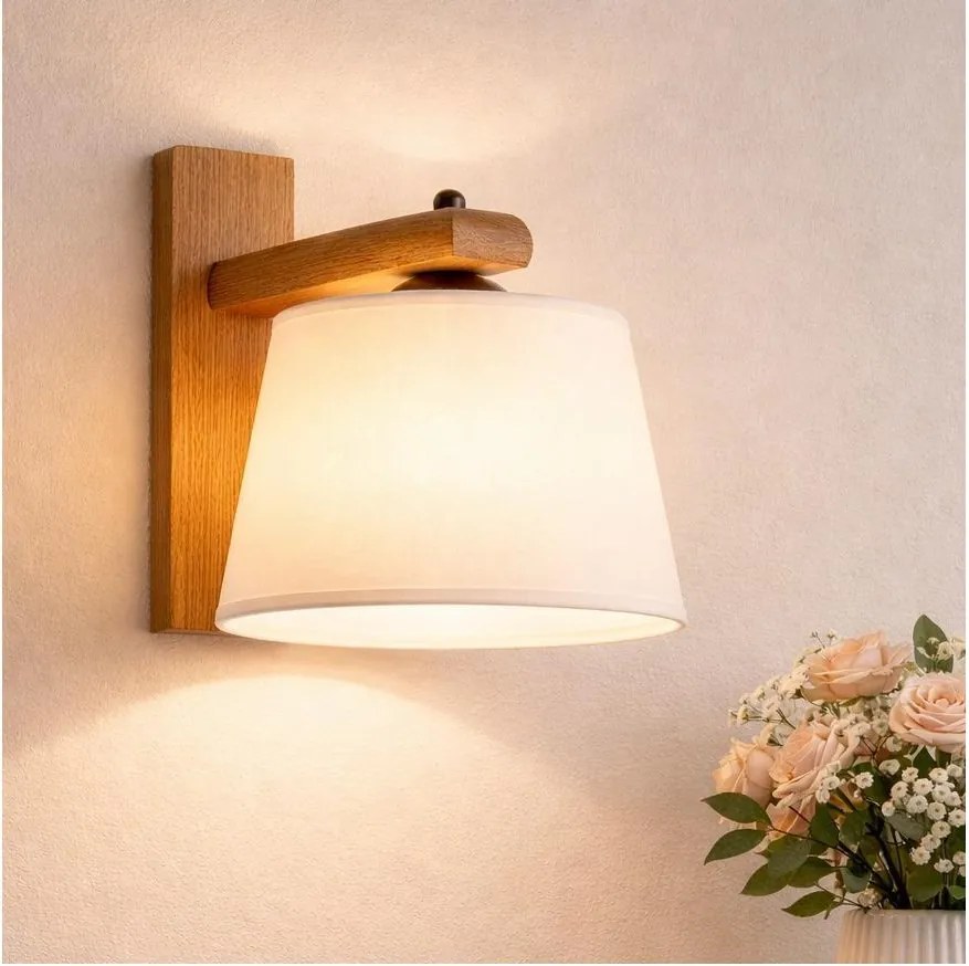 Kinkiet AIDA 1xE27/60W/230V dąb