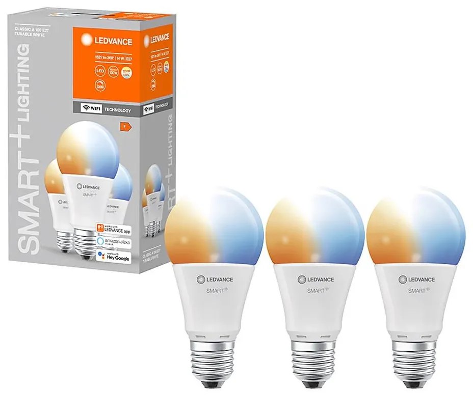 ZESTAW 3× LED Żarówka ściemnialna SMART+ E27/14W/230V 2700K-6500K - Ledvance