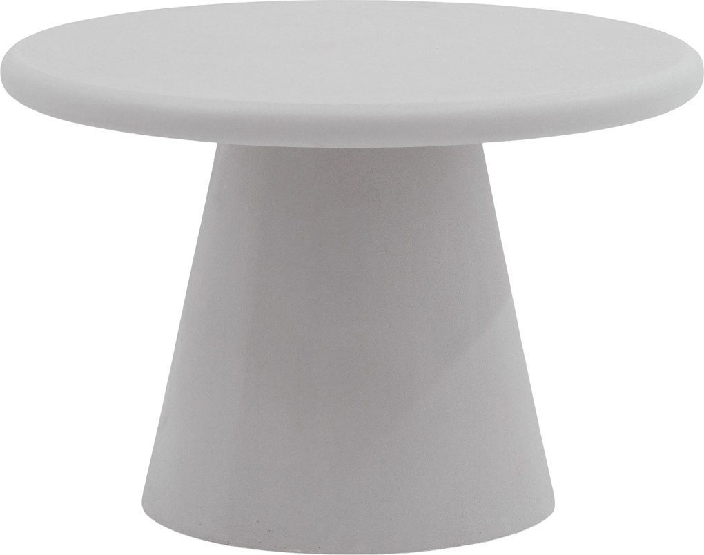 Stolik kawowy okrągły Clav 60 cm - jasny szary