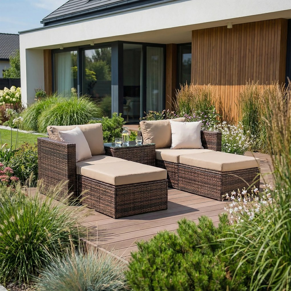 Zestaw mebli ogrodowych modułowych Gaia wenge PATIO