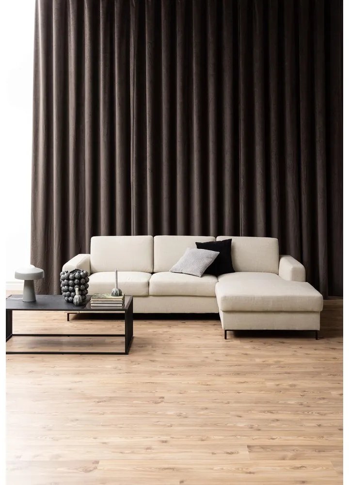 Czarny stolik ze szklanym blatem 60x120 cm Strington – Actona