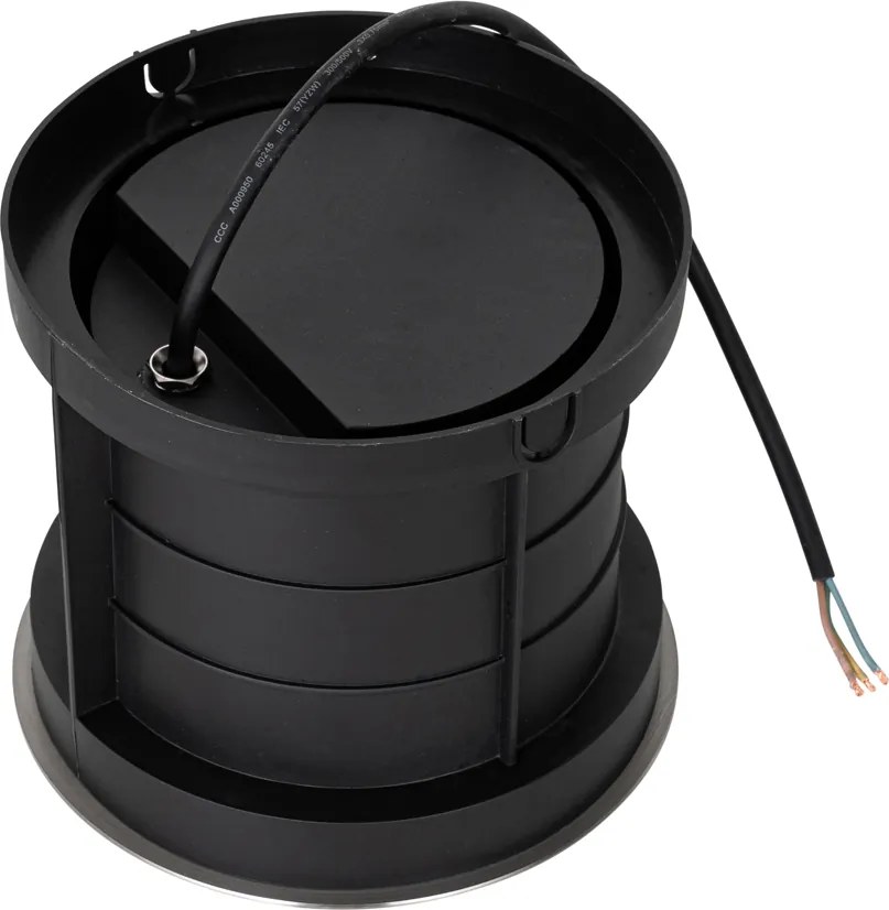 Zestaw 3 nowoczesnych reflektorów gruntowych stalowych 3-punktowych IP65 - Tribus