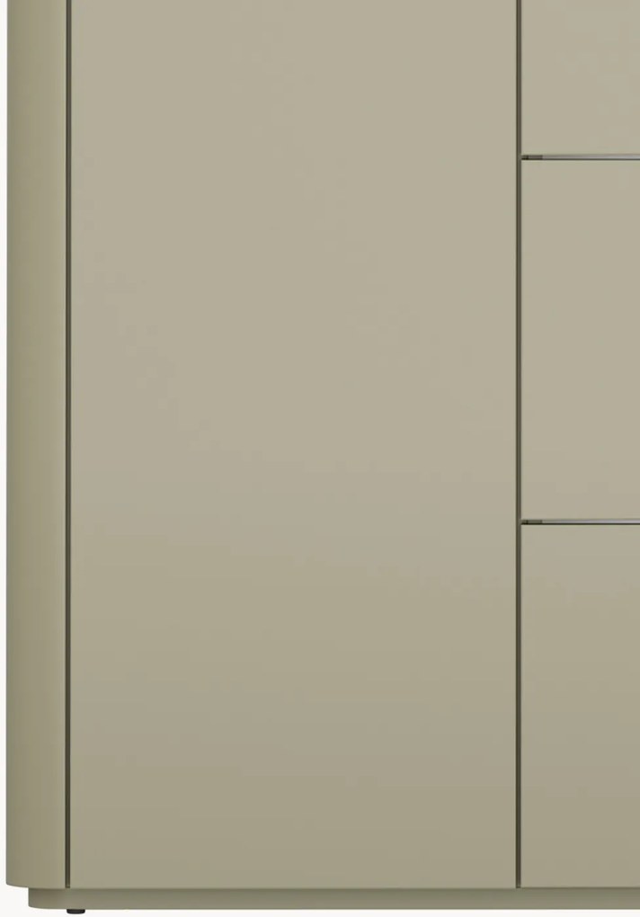 Komoda Elivo 150 cm z szufladami - eukaliptus / dąb baltic dune