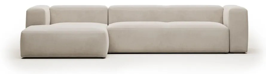 Beżowy narożnik (lewostronny) Blok – Kave Home