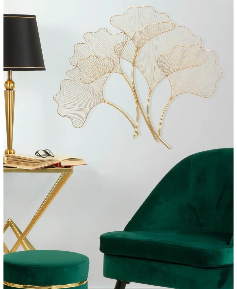 Metalowa dekoracja ścienna 79x68 cm Leaf – Mauro Ferretti