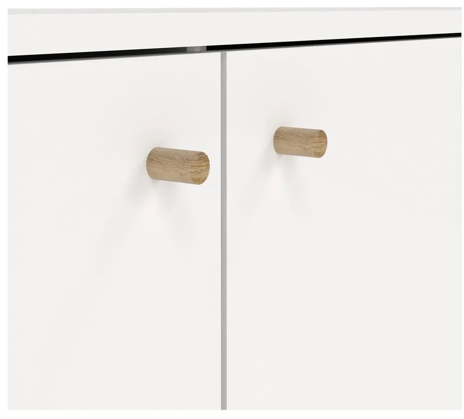 Biała niska komoda 149x82 cm Bodo – Tvilum