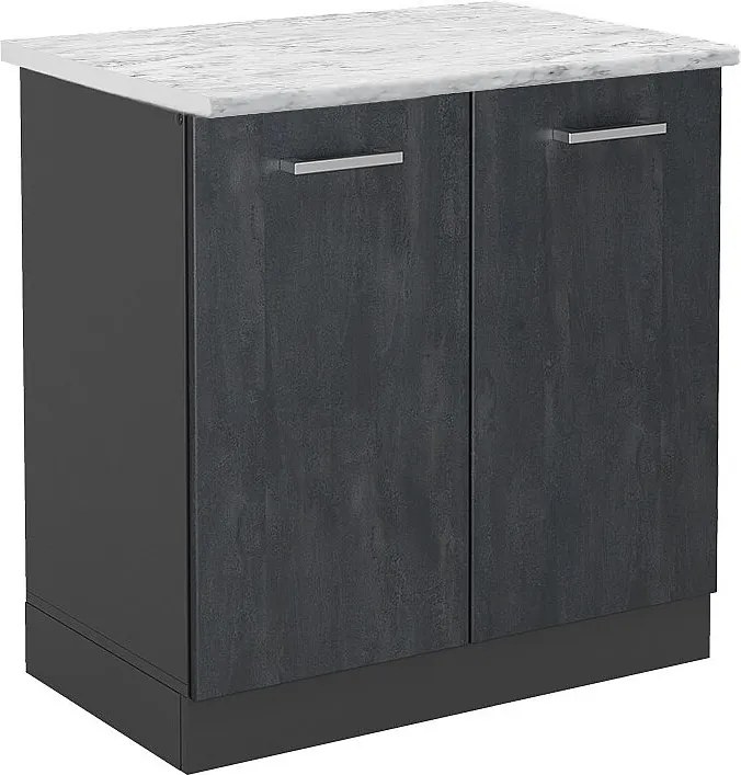 Szafka pod zlew czarny beton 80x60x81.6 r-line