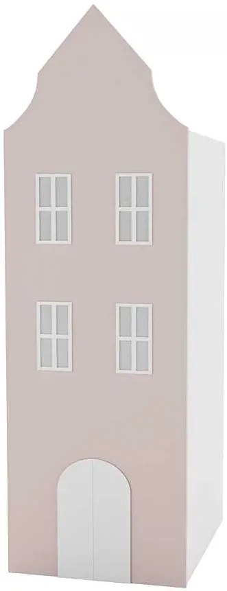 Różowa szafa domek G5-K04