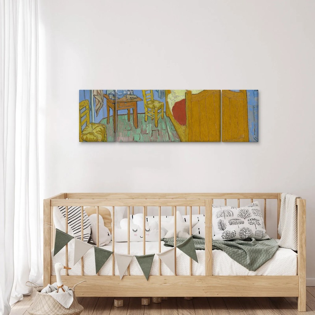 Obraz - Vincent van Gogh, The Bedroom, reprodukcje (170x50 cm)
