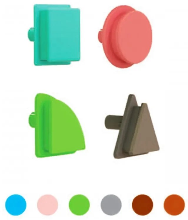 Masterkidz geometryczne elementy tablic 256 szt