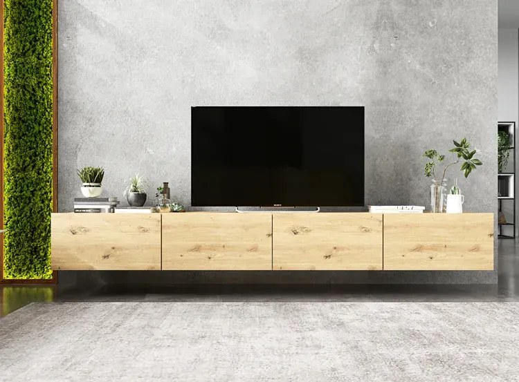 Zestaw Ściennych Szafek Rtv Dąb Artisan L3-G27