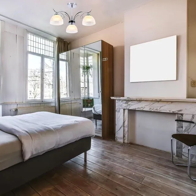 Srebrny trzyramienny elegancki żyrandol - A266 K8-T62