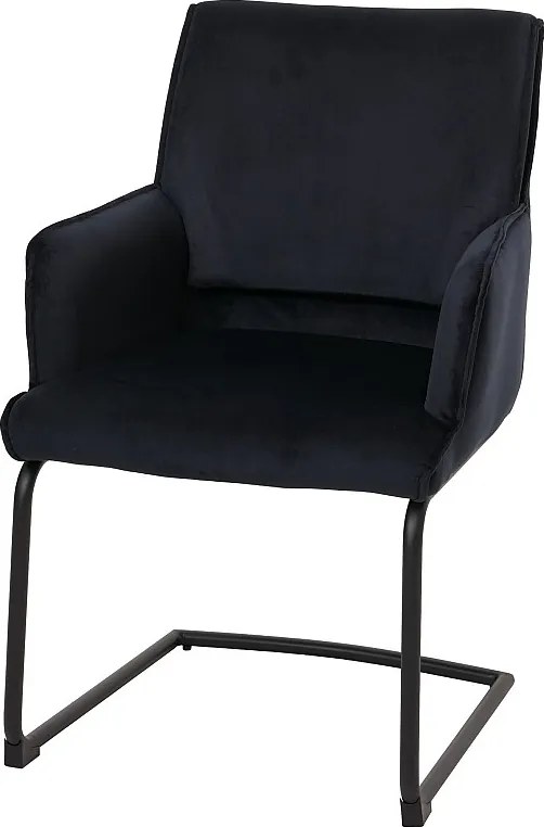 Krzesło wspornikowe MCW-N60,  antracytowo-niebieski