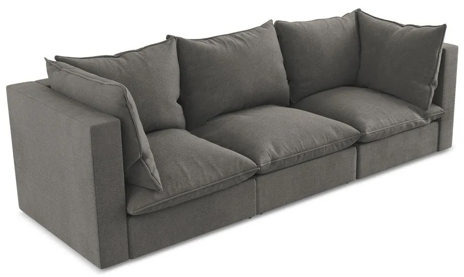 Ciemnoszara sofa 255 cm Manao – Makamii