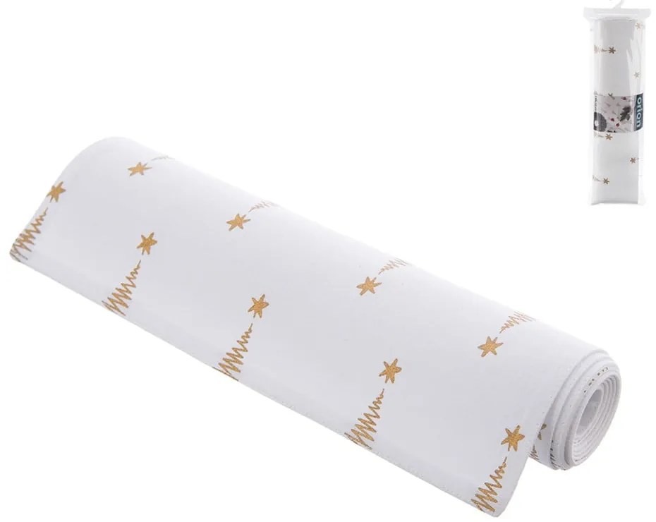 Bawełniany bieżnik ze świątecznym motywem 32x130 cm – Orion