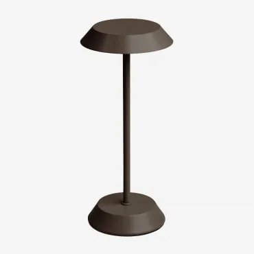 Bezprzewodowa Lampa Stołowa Led Z Żelaza Oravella Chocolate - Sklum