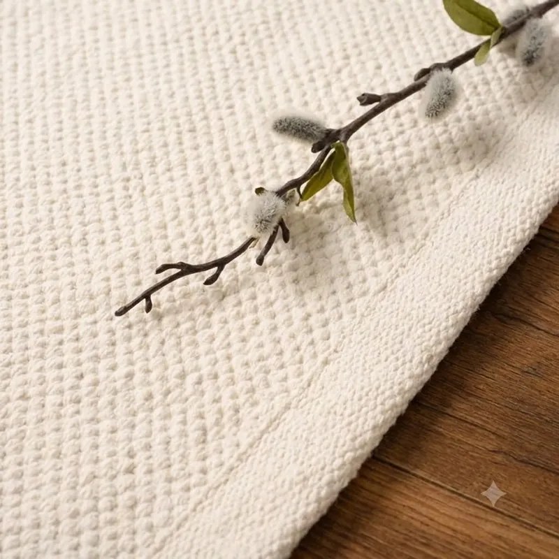 Dywan 100 % bawełna Zaran Organic Ecru 120 cm x 170 cm