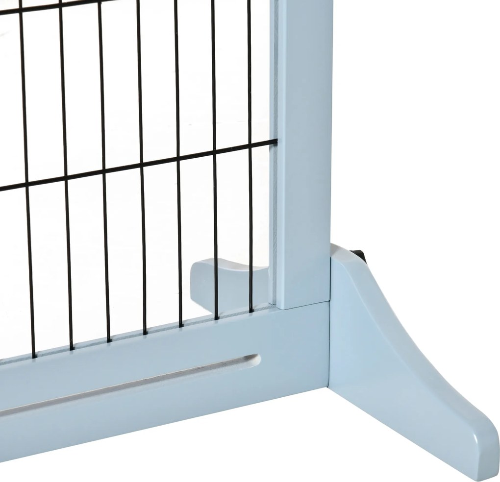 PawHut Brama Ochronna dla Psów na Schody Regulowana Wysokość Szaro-Czarna 180cm Wysoka | Aosom PL