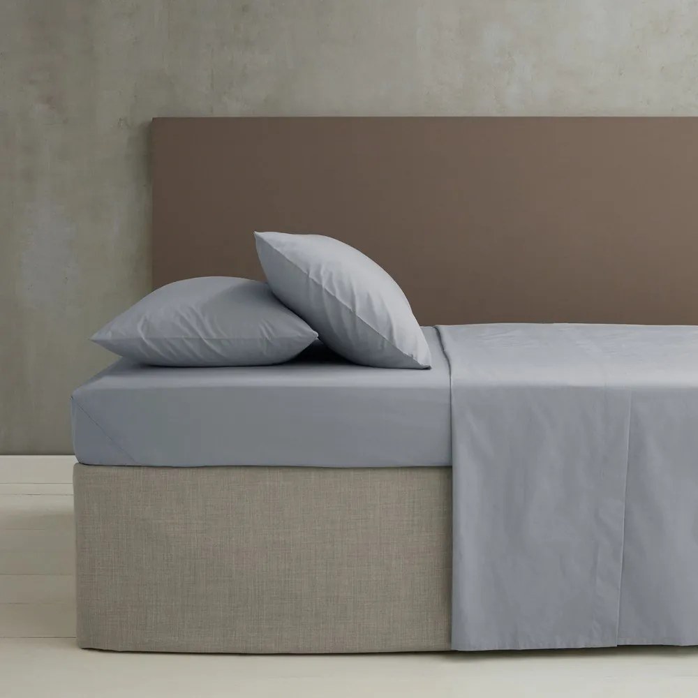 Szare prześcieradło z perkalu 275x275 cm Easy Iron Percale – Catherine Lansfield