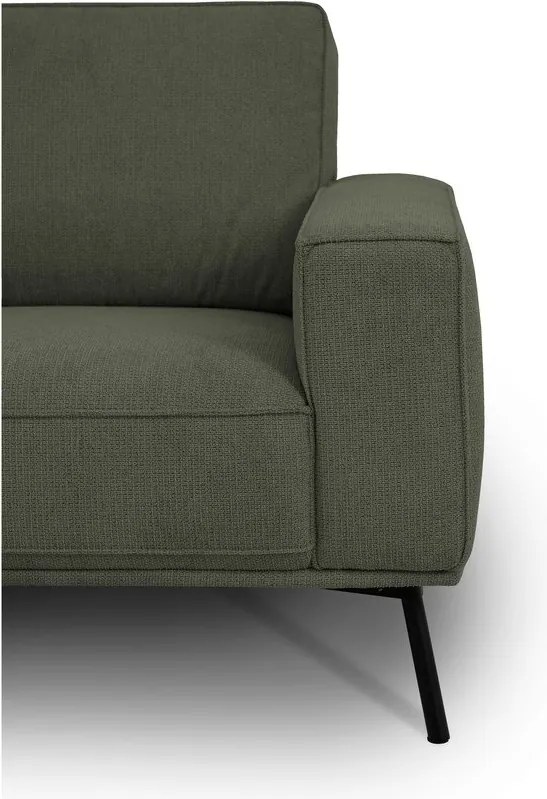 Ciemnozielony narożnik z tkaniny szenilowej (lewostronny/w kształcie litery L) Amsterdam – Scandic