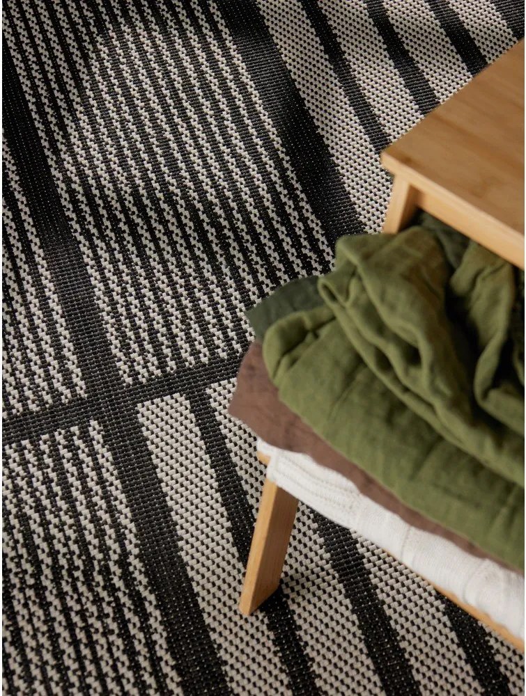 Czarny/kremowy dywan odpowiedni na zewnątrz 120x170 cm Haringey Allington – Ted Baker