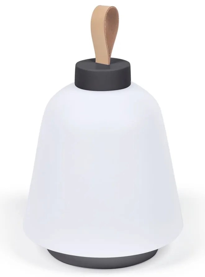 Biała plastikowa lampa stołowa LED ze ściemniaczem (wysokość 24 cm) Udiya – Kave Home