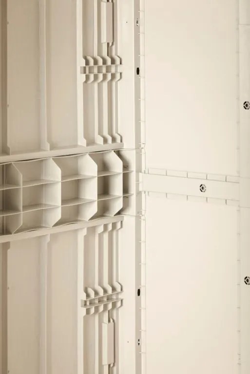 STORA WAY HIGH plastikowa szafa ogrodowa, beżowa