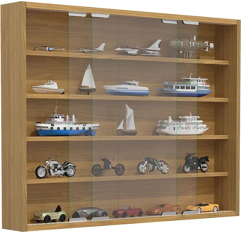 Wiszący wyświetlacz ścienny szafki szklanej Agisa L