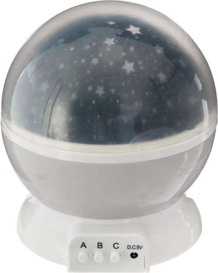 Atmosphera - LED projektor dziecięcy 3xAA szary
