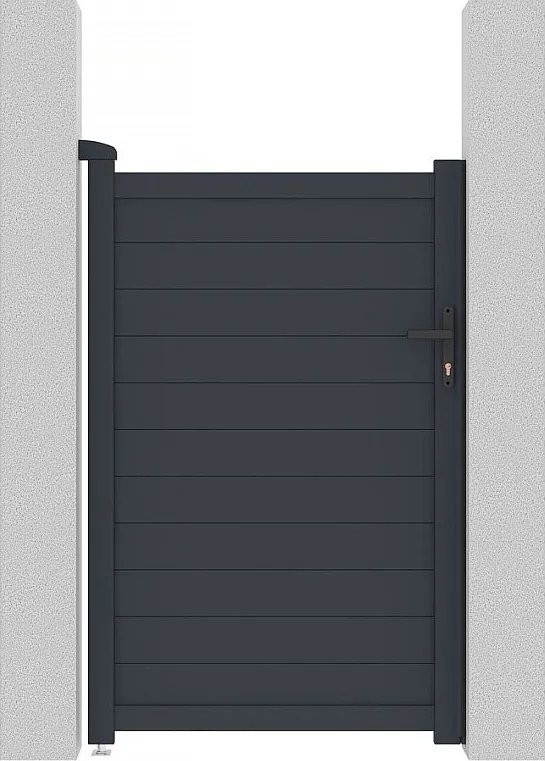 Furtka aluminiowa "Marc" - 101.2 x 155.9 cm - Szara