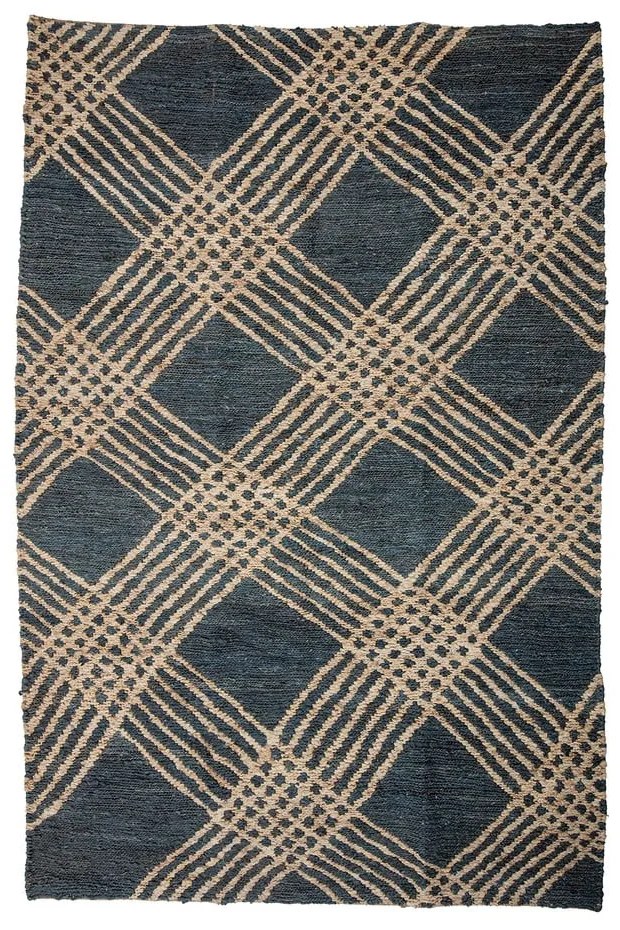 Antracytowy dywan z juty 150x245 cm Cat – Bloomingville