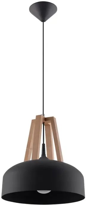 Czarna industrialna lampa wisząca - EX516 T0-R82