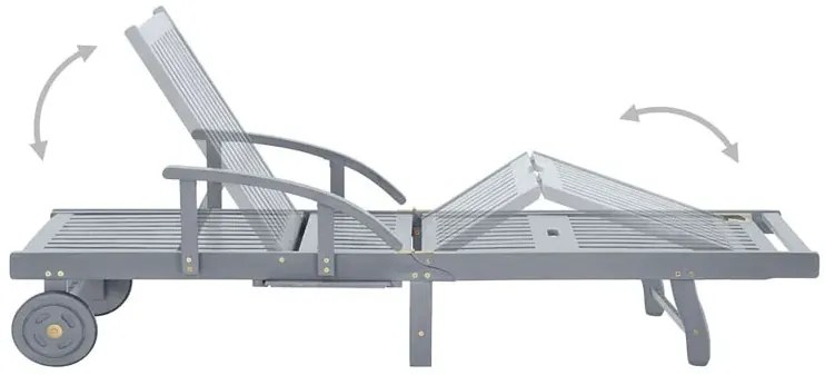 Zielony leżak ogrodowy R3-H78