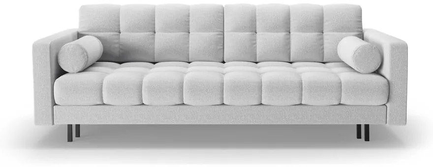 Jasnoszara rozkładana sofa ze schowkiem 222 cm Bali – Cosmopolitan Design