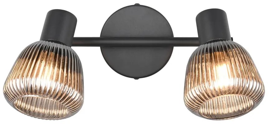 Czarna lampa punktowa ø 10 cm Tarifa – Trio