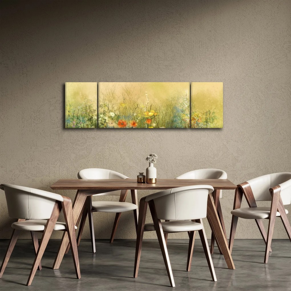 Obraz - Malowana łąka (170x50 cm)