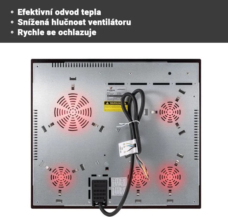 JAGO Płyta szklano-ceramiczna, 6800 W