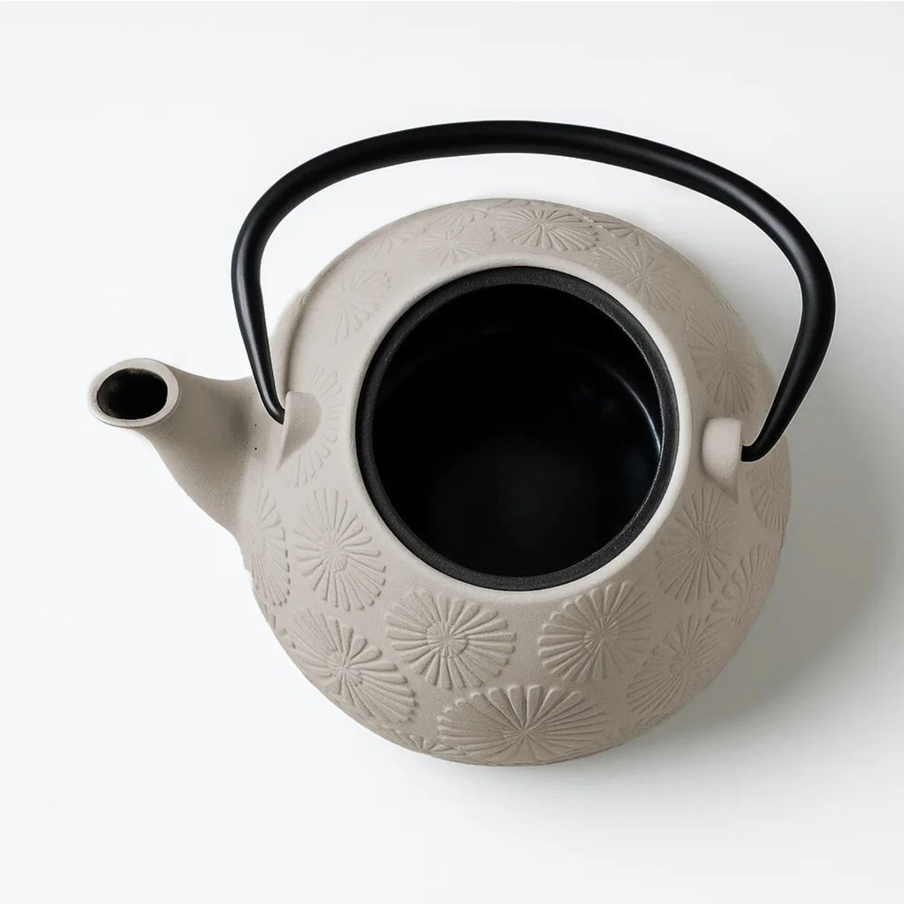 Dzbanek żeliwny z czarkami i podstawką KOGA, 1200 ml