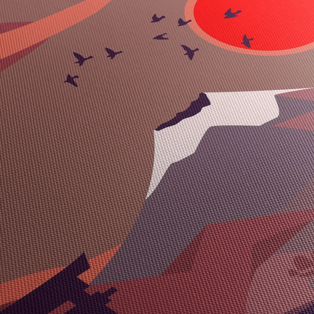 Obraz - Góry Fuji (170x50 cm)