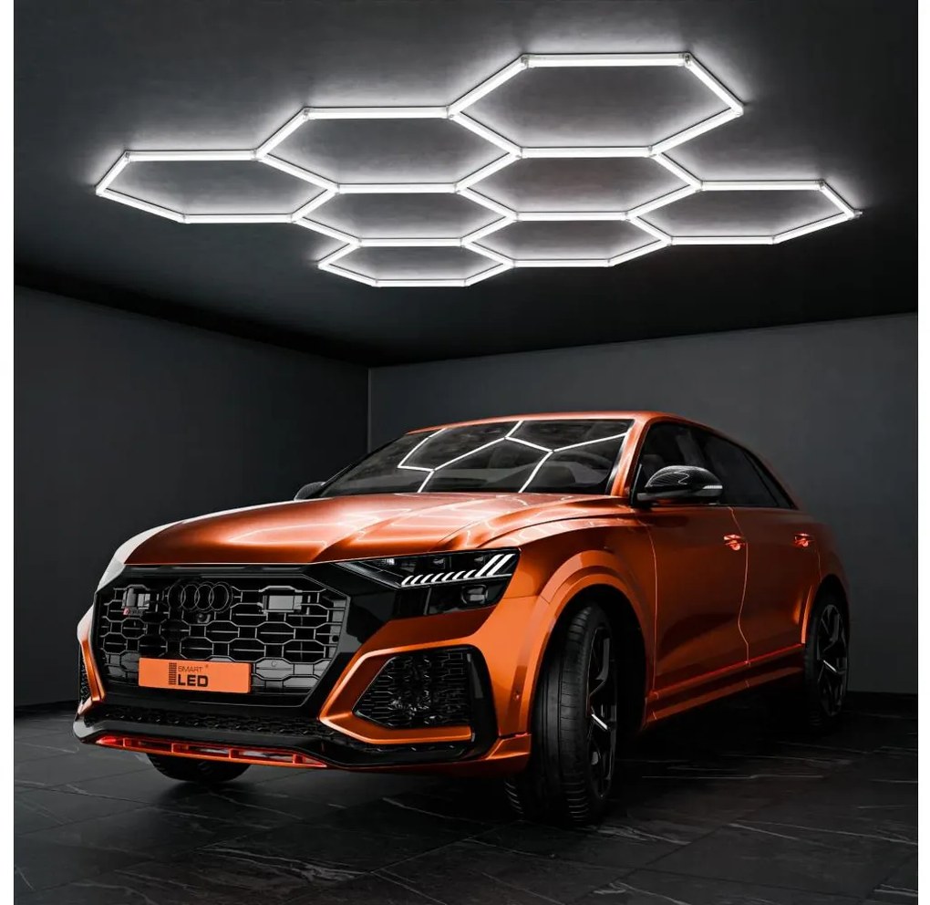 Lampa sufitowa LED/280W/85-265V 6500K 313x298 cm CRI 90 IP54 biała