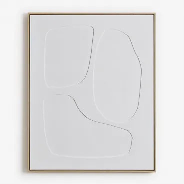 Ręcznie Malowany Obraz Dekoracyjny Z Reliefem Helvona B & 80 X 100 Cm - Sklum
