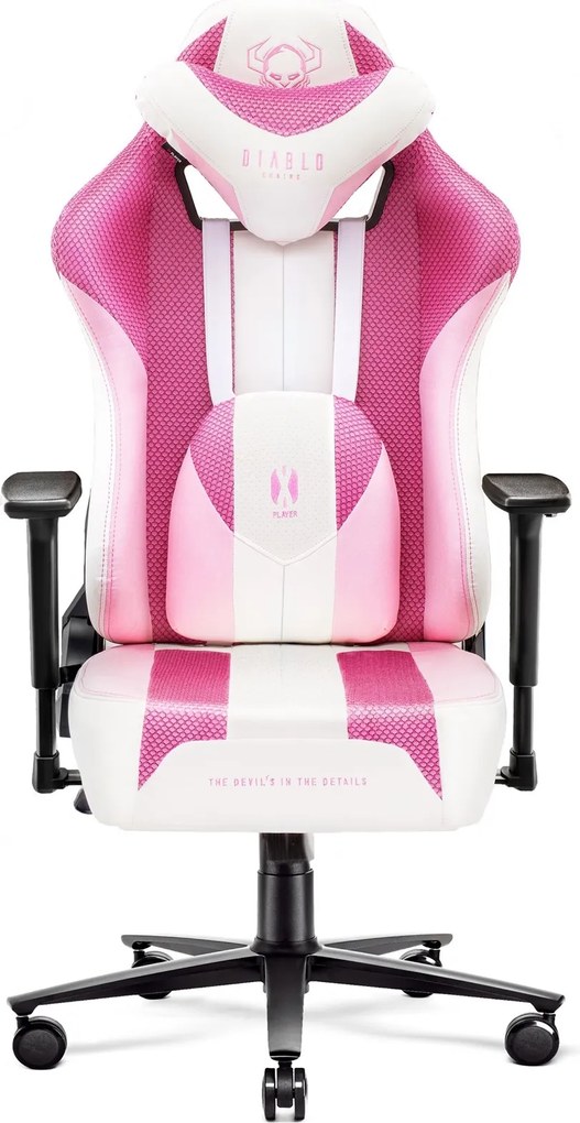 Fotel gamingowy Diablo X-Player 2.0 Normal Size Marshmallow Pink